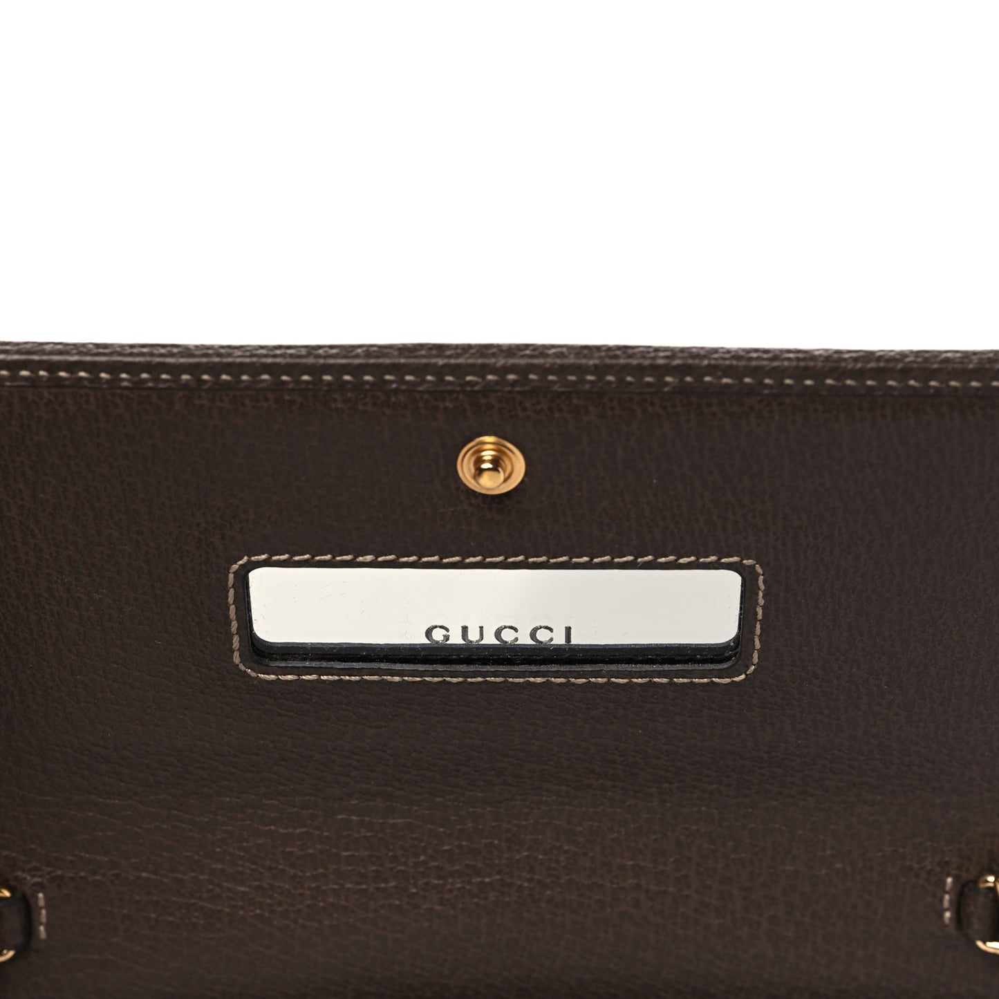 GG Supreme Monogram Web Ophidia Wallet On Chain Brown