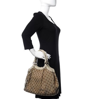 Gucci Monogram Medium Sukey Tote Off White 2 of 13