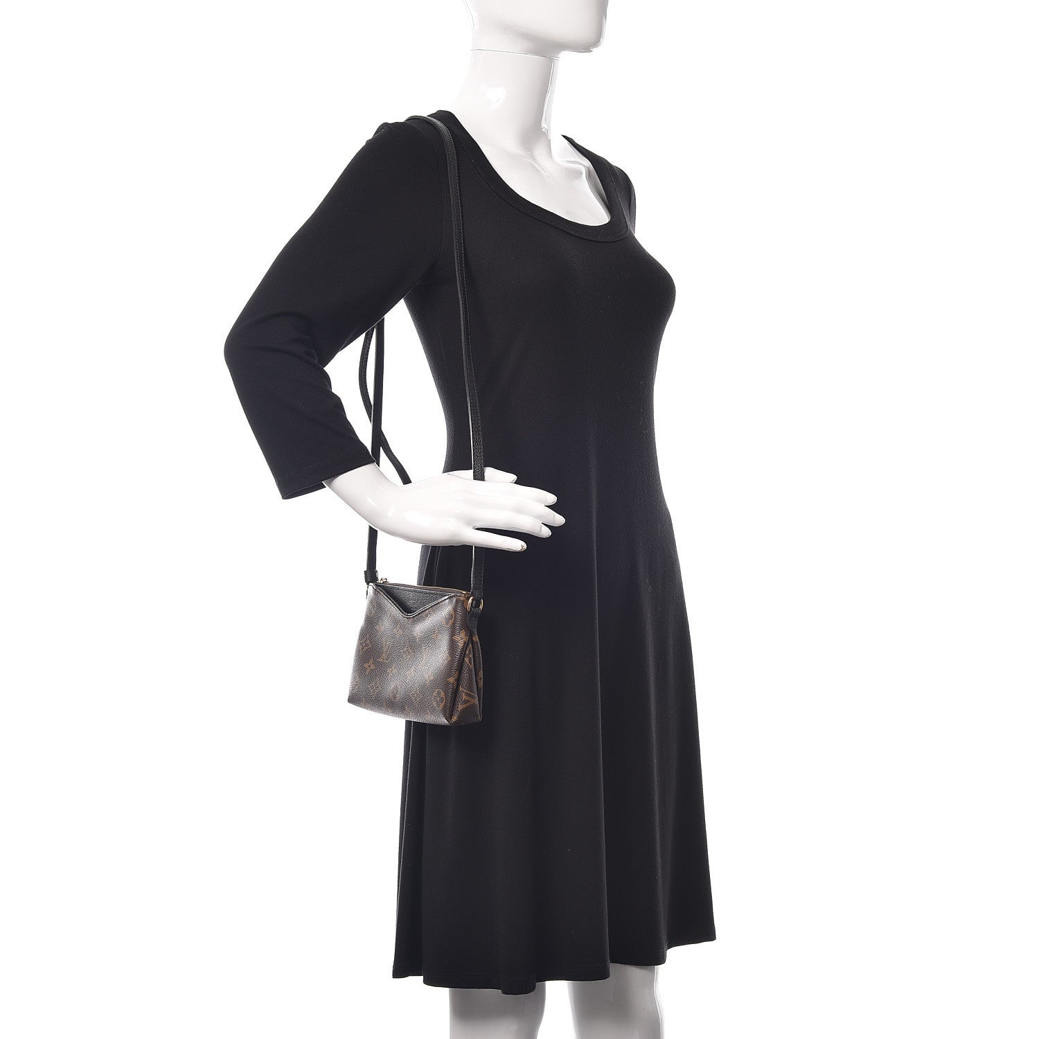 Louis Vuitton Monogram Pallas Crossbody Black 2 of 9