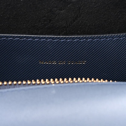 Burberry Trench Calfskin Small DK88 Top Handle Bag Ink Blue 7 of 9