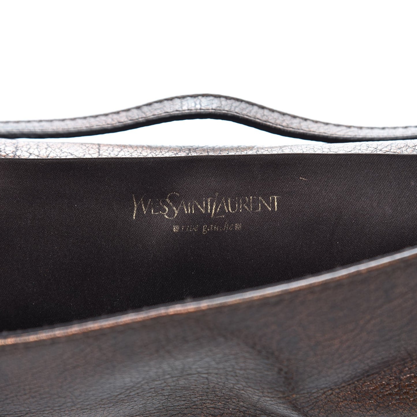 Metallic Calfskin Byzance Flap Bronze