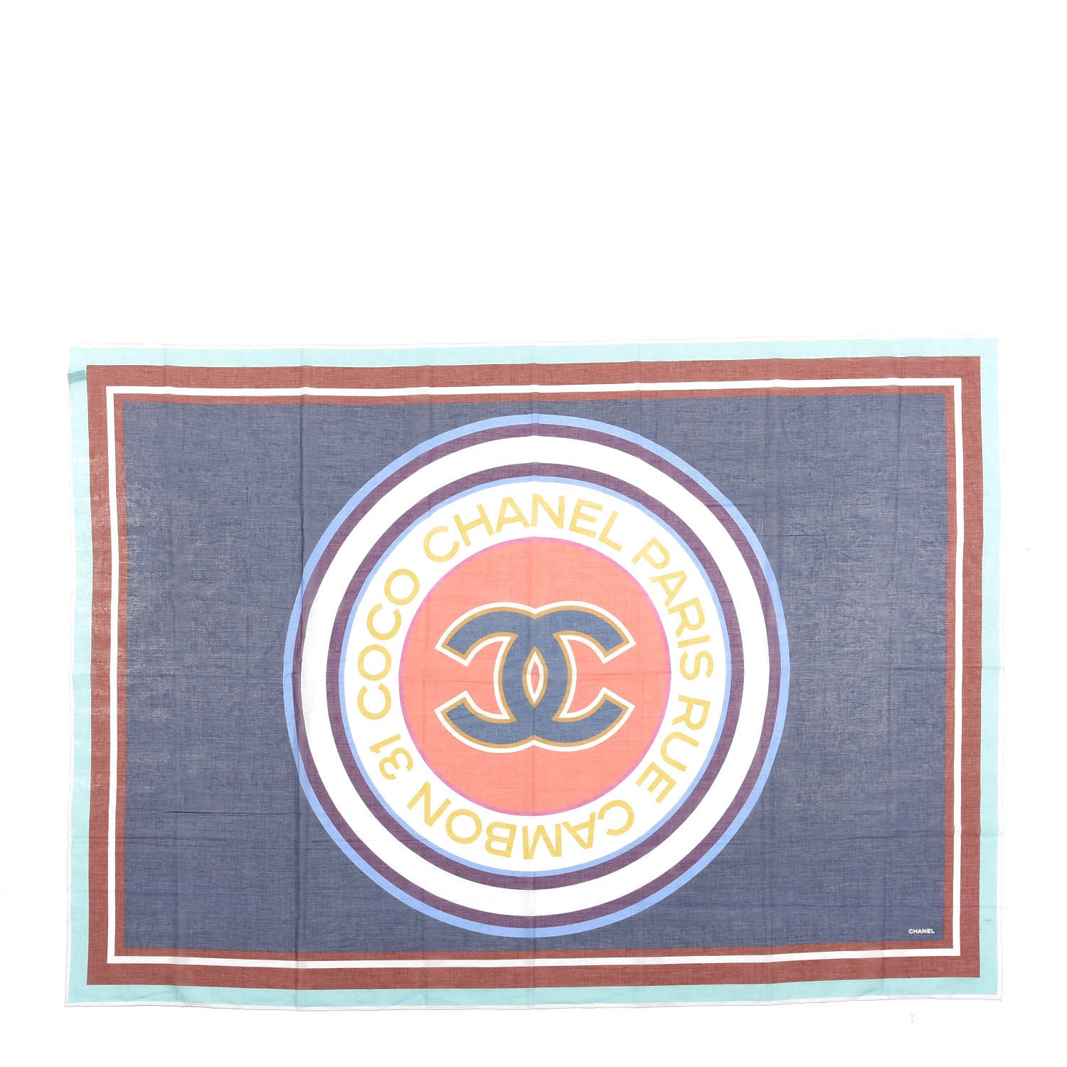 Chanel Cotton CC Cambon Logo Scarf Multicolor 1 of 3
