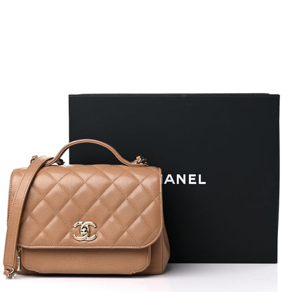 Chanel Caviar Quilted Medium Business Affinity Flap Beige 10 of 10