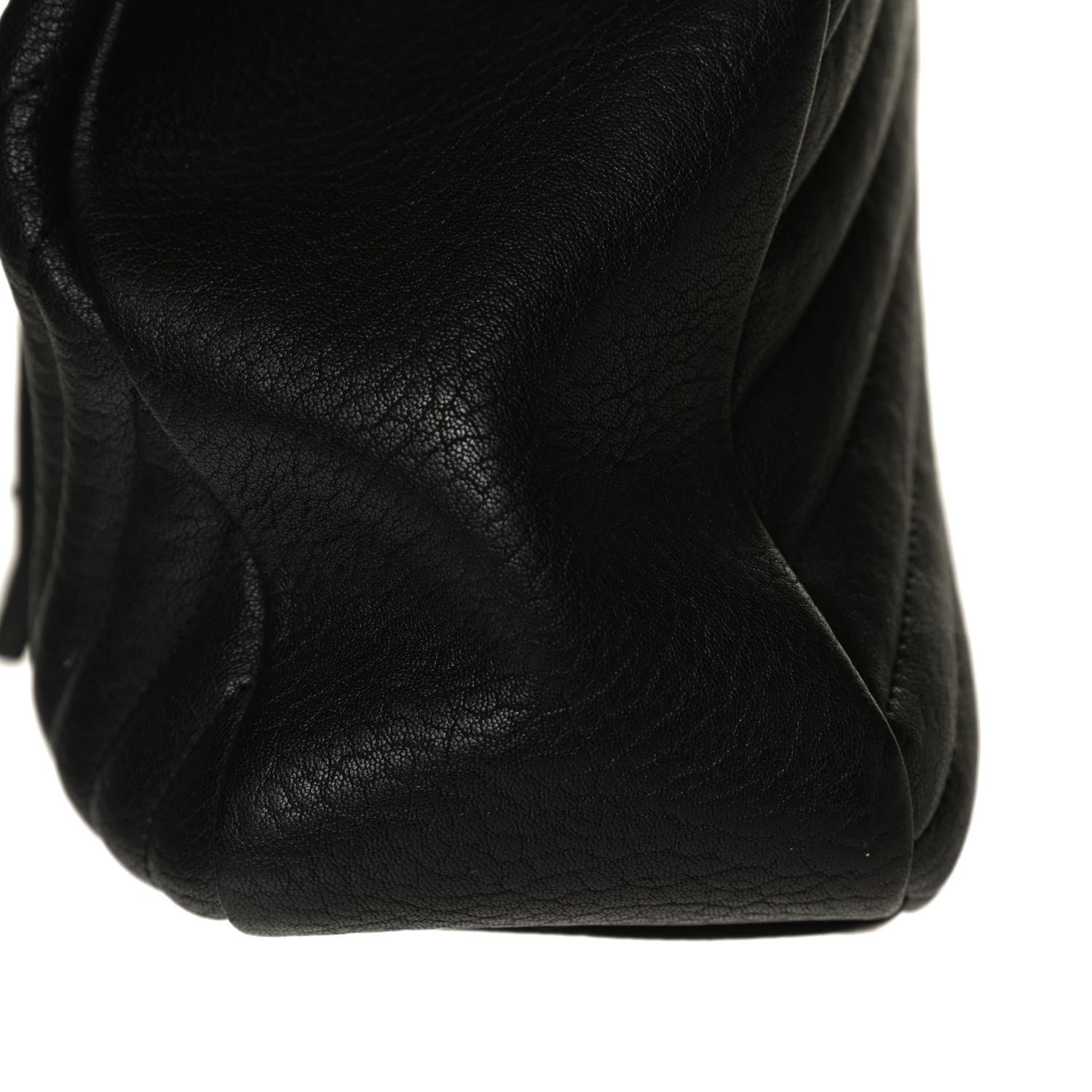 Saint Laurent Sheepskin Matelasse Chevron Monogram Large College Satchel Black 23 of 25