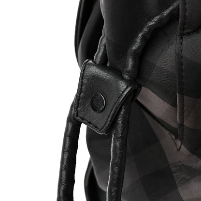 Burberry Nylon Check Small Buckleigh Packable Tote Charcoal 15 of 17