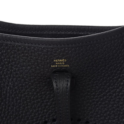 Hermes Taurillon Clemence Evelyne TPM Black 6 of 12