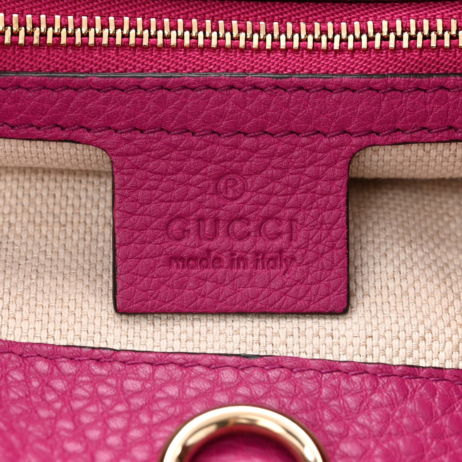 Gucci Cellarius Calfskin Medium Soho Chain Shoulder Bag Bright Bouganville 6 of 11