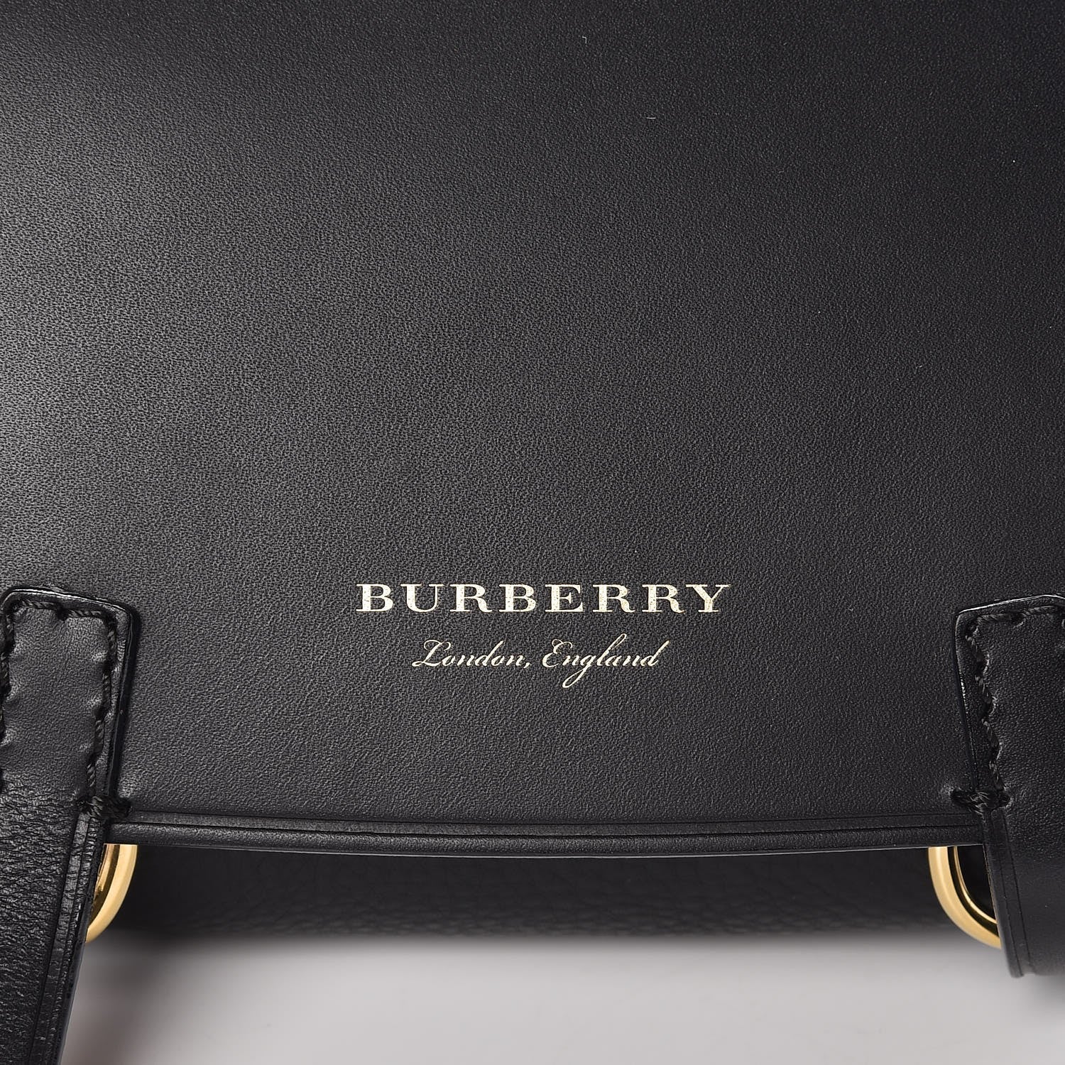 Burberry Calfskin Baby Bridle Saddle Bag Black 6 of 10