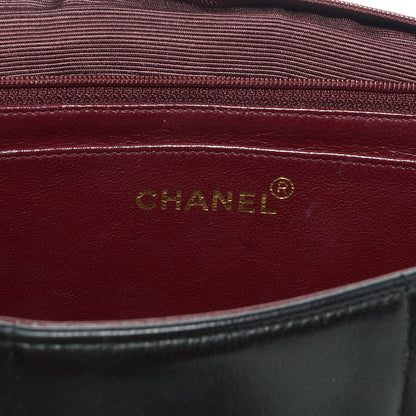 Chanel Lambskin Vertical Quilt Jumbo Flap Black 6 of 9