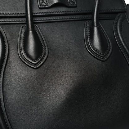 Celine Smooth Calfskin Nano Luggage Black 10 of 12