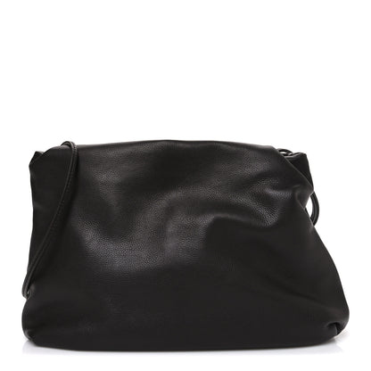 The Row Grained Calfskin Bourse Clutch Dark Brown 1 of 9