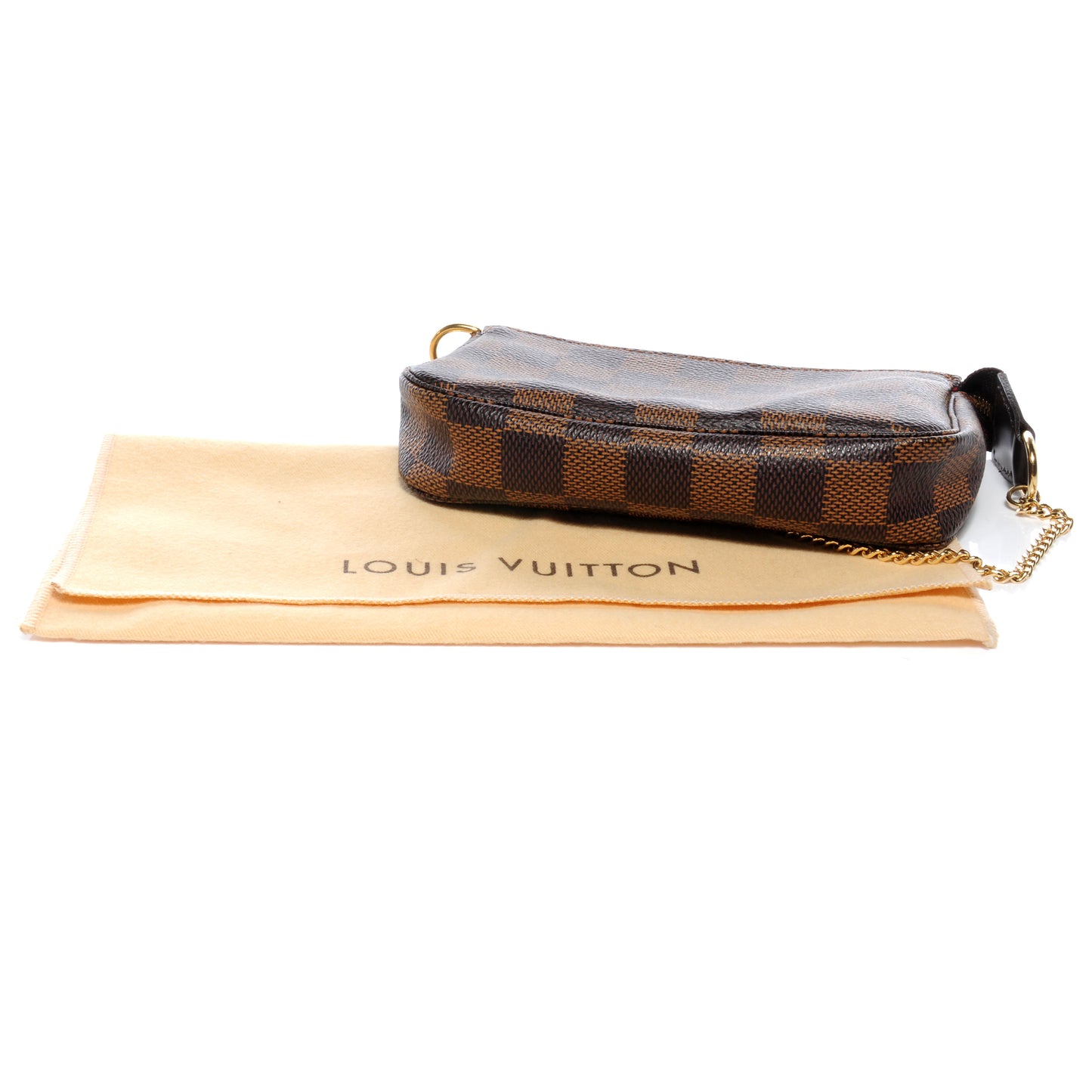 Damier Ebene Mini Pochette Accessories Bag