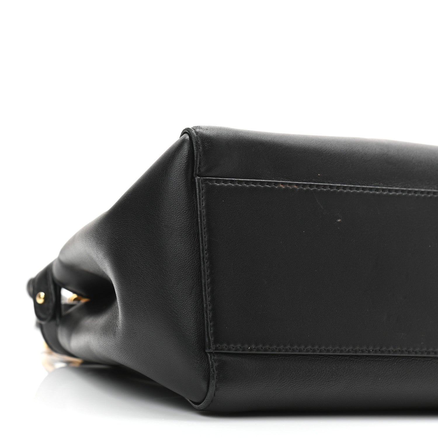 Fendi Nappa Mini Peekaboo Iconic Satchel Black 9 of 11