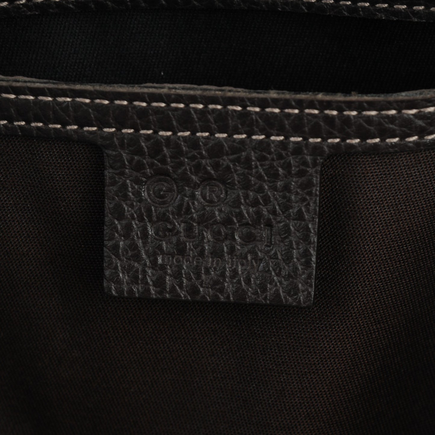 Crystal Monogram Medium Joy Boston Dark Brown