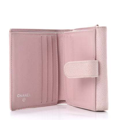Chanel Caviar Timeless CC Compact French Wallet Pink 5 of 8