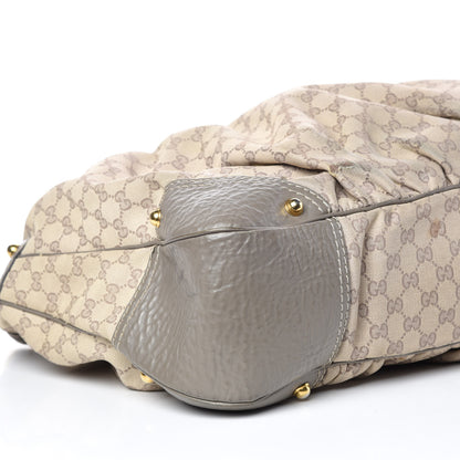 Gucci Monogram Large Jockey Hobo Grey 5 of 11