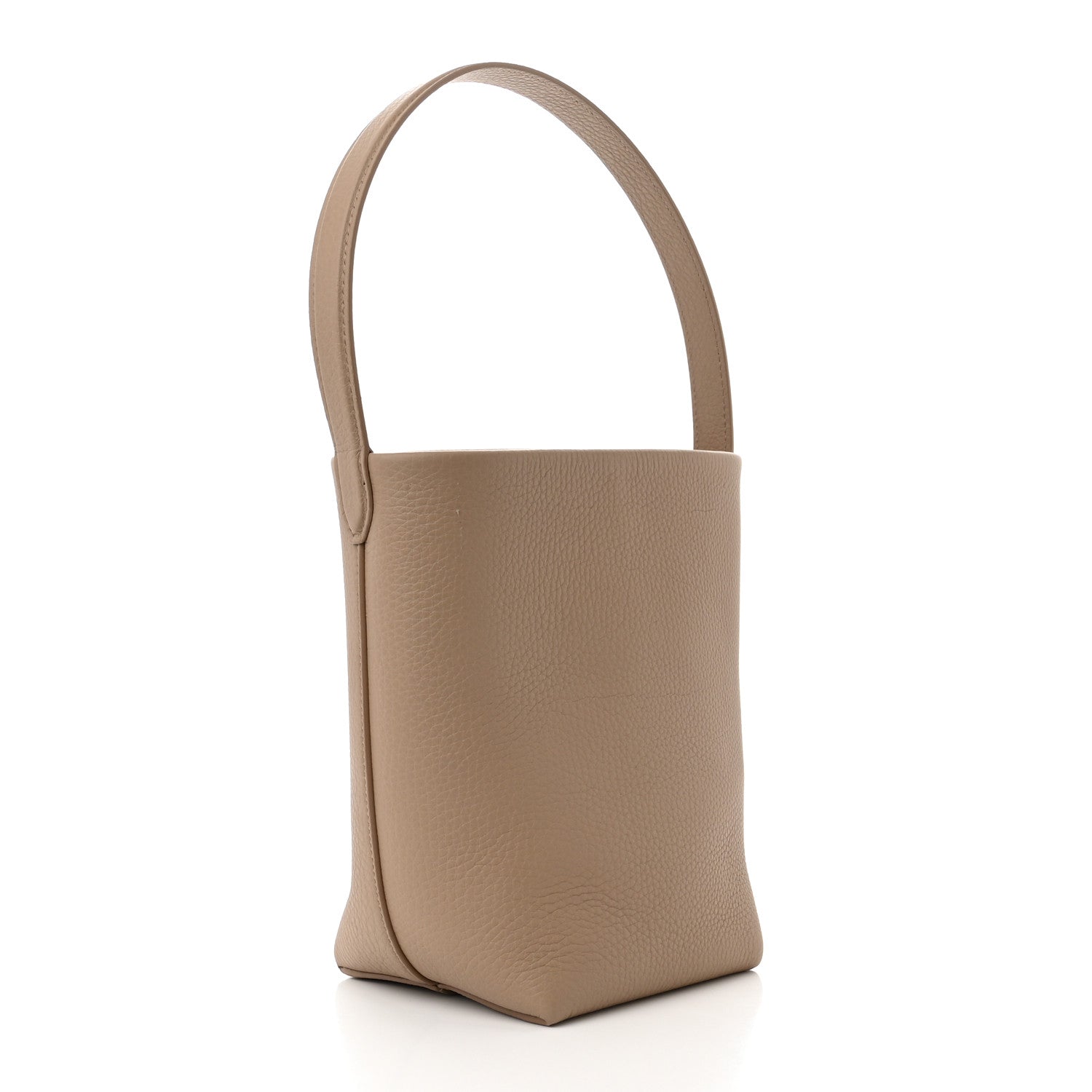 The Row Grained Calfskin Small N/S Park Tote Dark Taupe 3 of 10