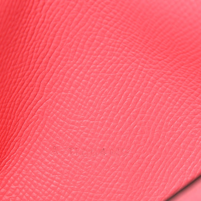 Hermes Epsom Bearn Gusset Wallet Rose Azalee 6 of 7