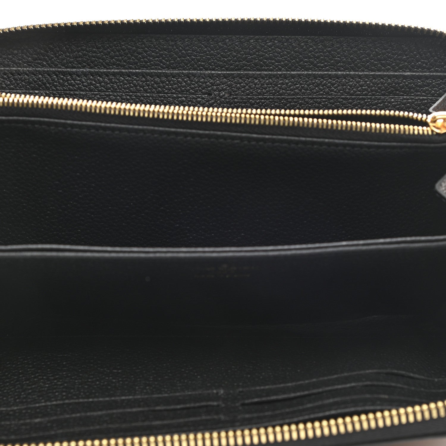 Louis Vuitton Empreinte Monogram Giant Zippy Wallet Black Beige 5 of 8