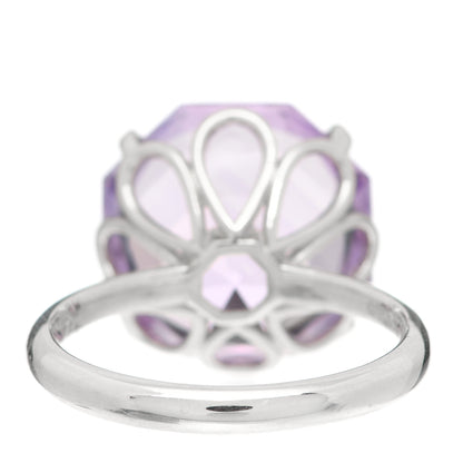 Tiffany Sterling Silver Amethyst Sparklers Octagonal Cocktail Ring 49 5 4 of 5
