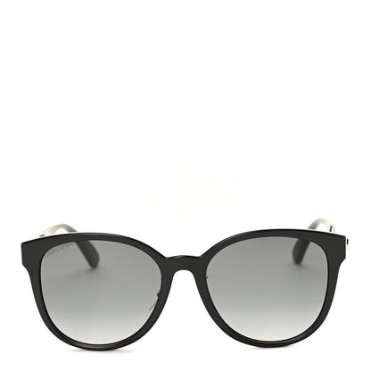 Gucci Acetate GG Web Round Eye Sunglasses GG0854SK Black 2 of 7