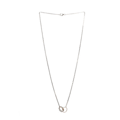 Cartier 18K Yellow Gold Diamond Interlocking LOVE Necklace 3 of 7