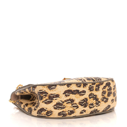 Chloe Calfskin Leopard Print Mini Drew Shoulder Bag 3 of 8