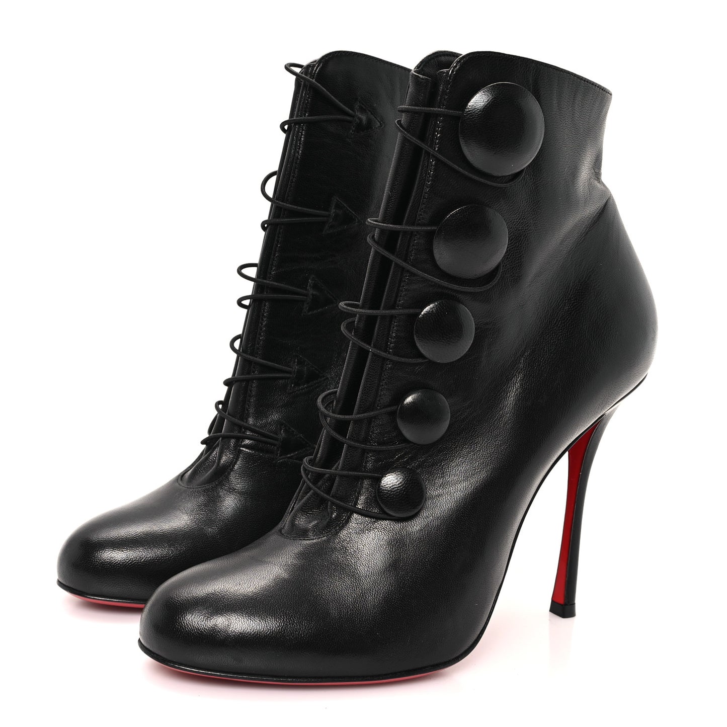 Shiny Nappa Booton 100 Ankle Boots 38.5 Black