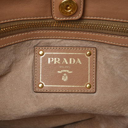 Prada Soft Calf Satchel Bag Caramel 6 of 11