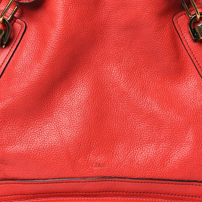 Chloe Calfskin Large Paraty Orange Mechanic 8 of 13