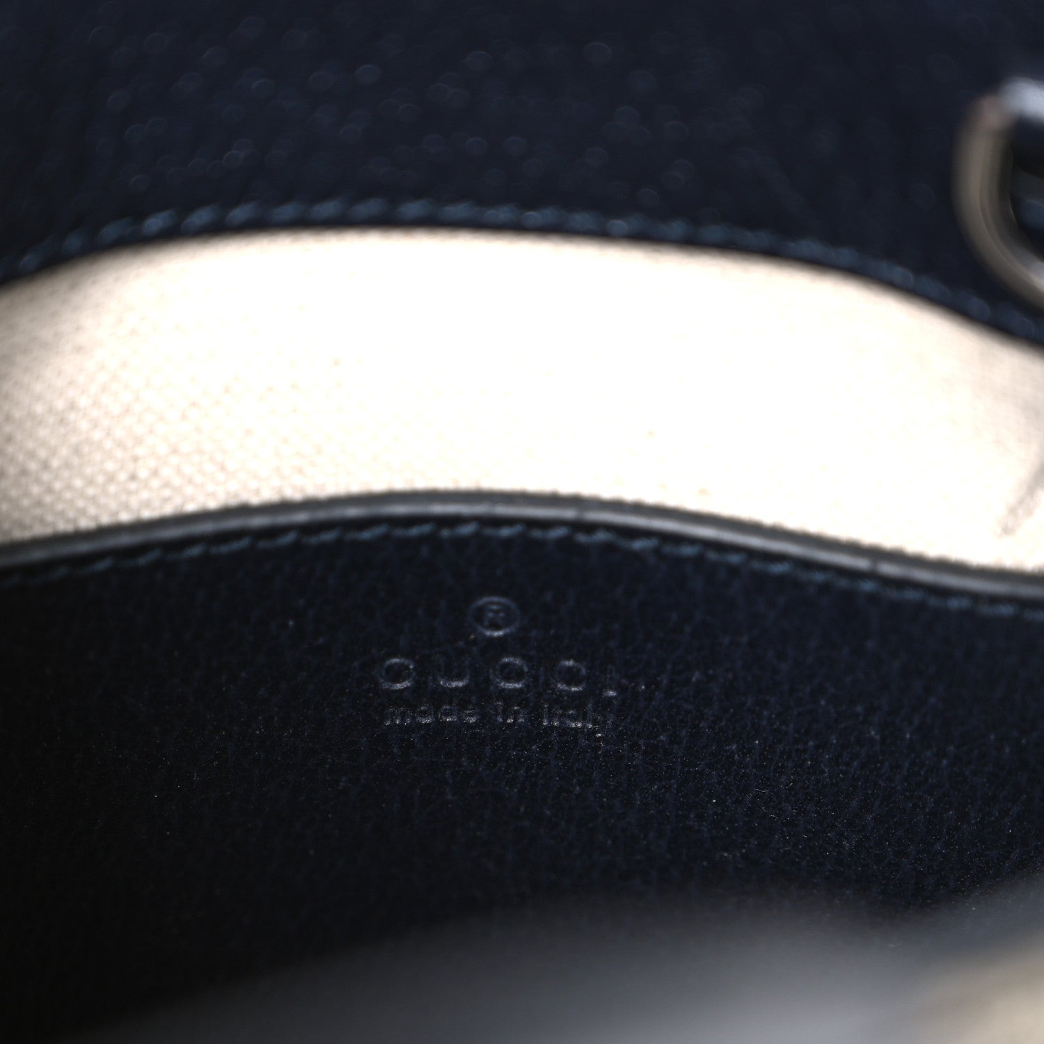 Gucci GG Supreme Monogram Textured Dollar Calfskin Mini Retro Interlocking G Tote Bag Beige Blue 6 of 10