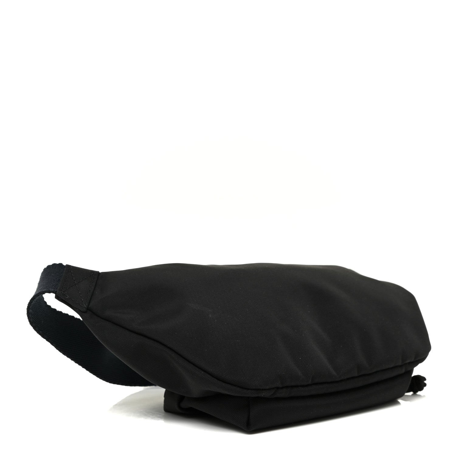 Balenciaga Sport Nylon Logo Embroidered Wheel Belt Bag Black White 4 of 9