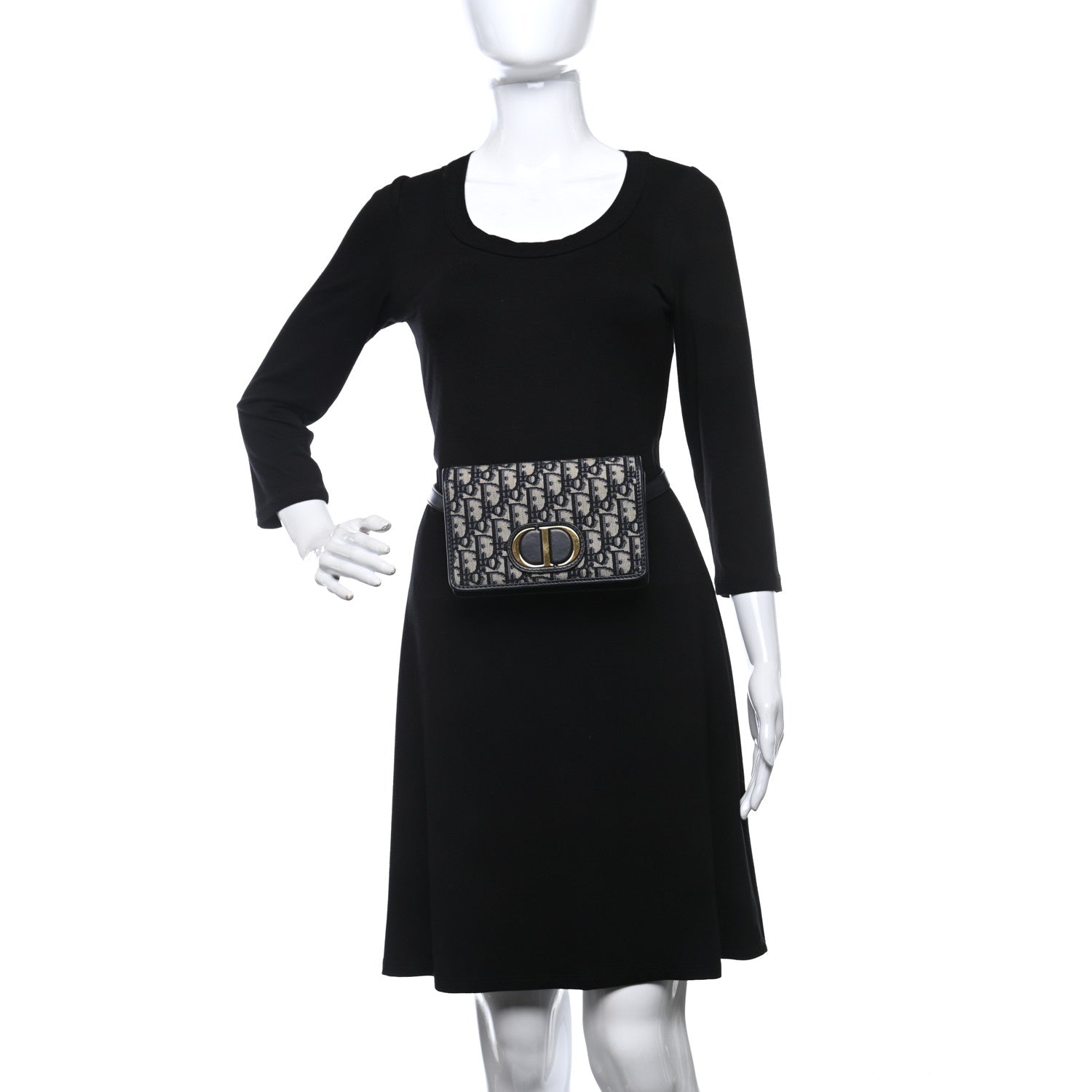 Christian Dior Oblique 30 Montaigne 2-In-1 Pouch Blue 2 of 11