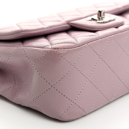 Chanel Lambskin Quilted Mini Rectangular Flap Light Purple 9 of 12