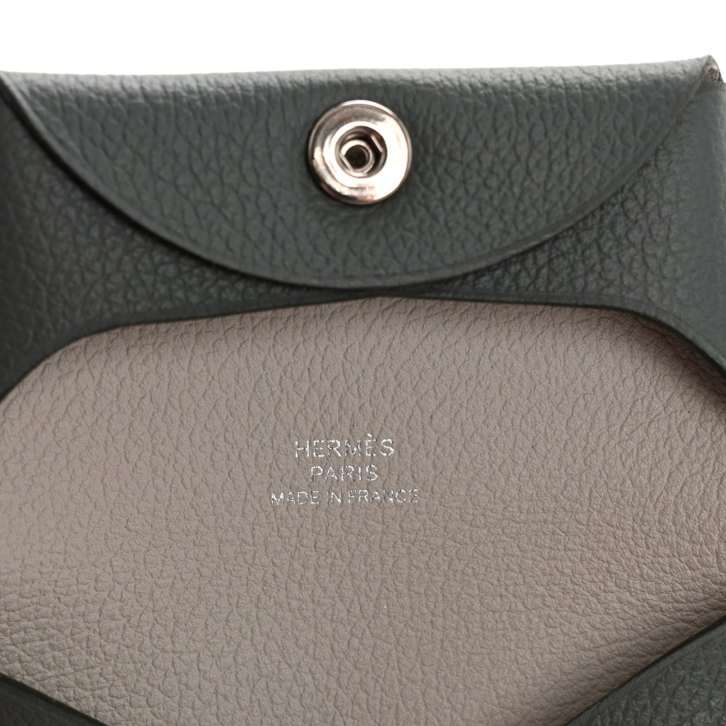 Evercolor Verso Bastia Coin Purse Vert Amande Gris Perle