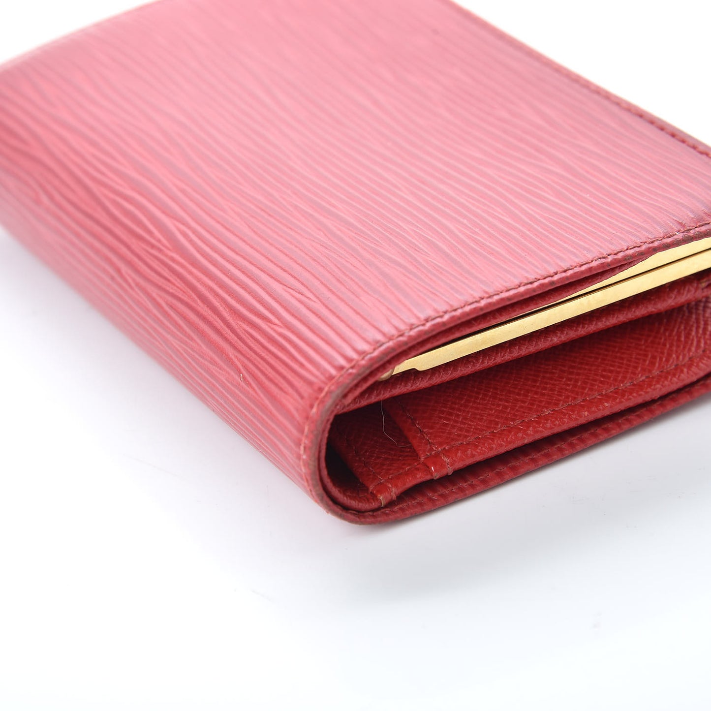 Epi French Purse Wallet Castillan Red