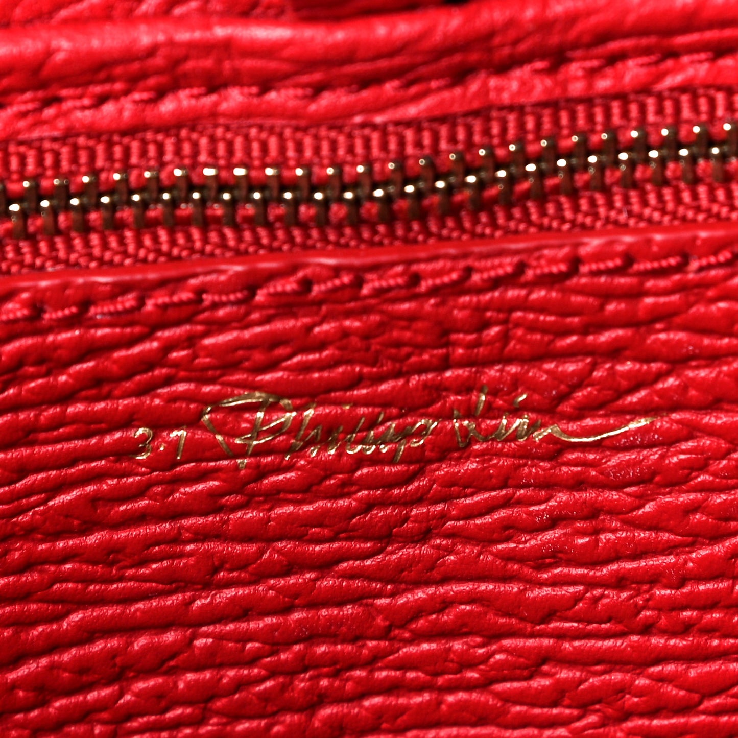Textured Calfskin Mini Pashli Satchel Red