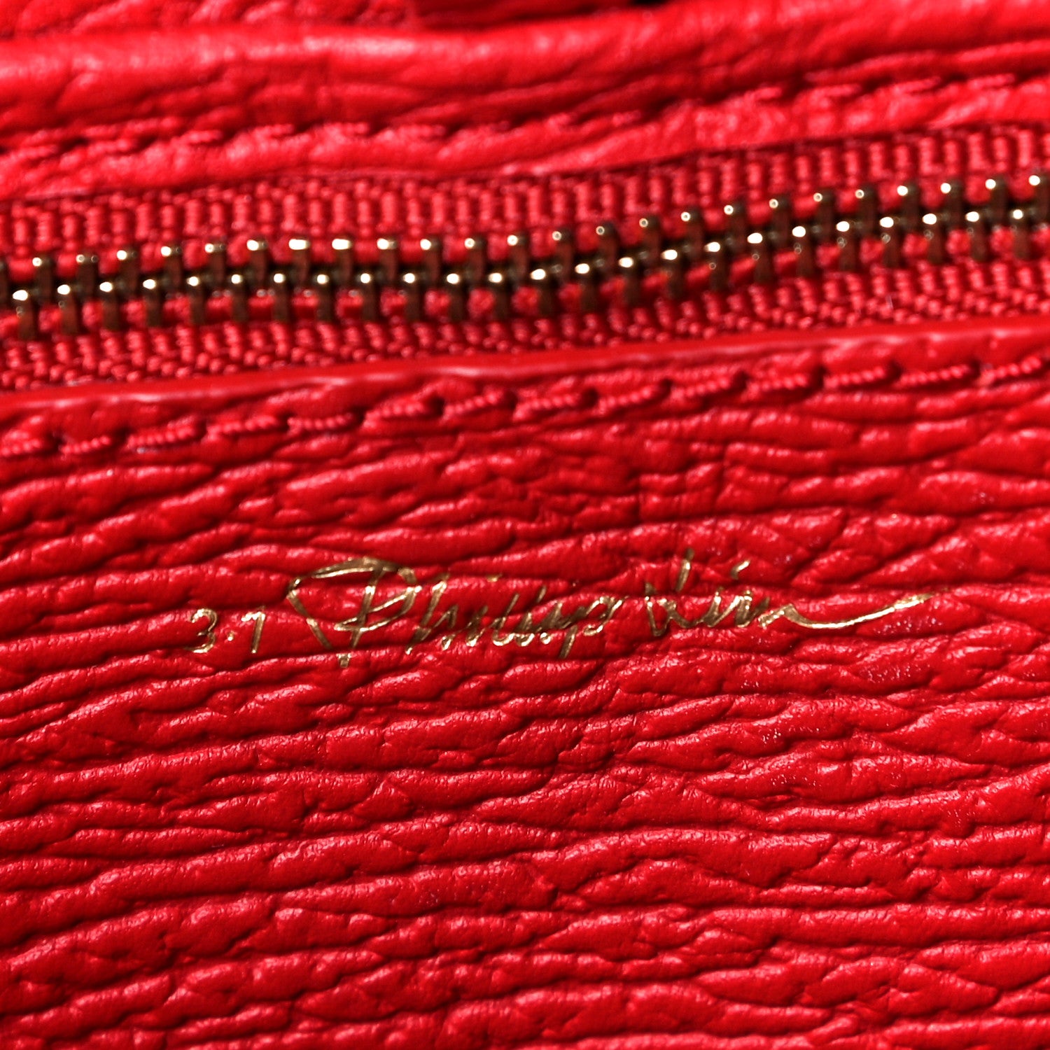 3.1 Phillip Lim Textured Calfskin Mini Pashli Satchel Red 6 of 9