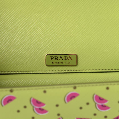 Prada Saffiano Watermelon Print Shoulder Bag Erba 8 of 9
