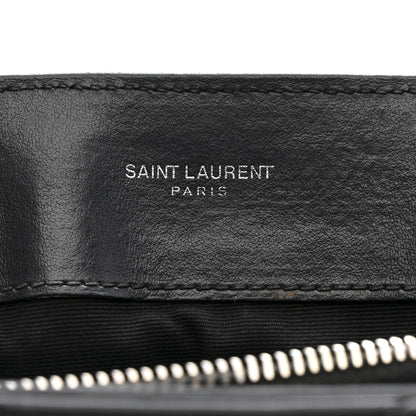 Saint Laurent Calfskin Y Quilted Monogram Medium Loulou Chain Satchel Storm 7 of 16