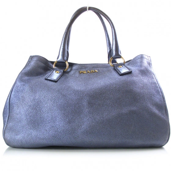 Vitello Daino Tote Blue