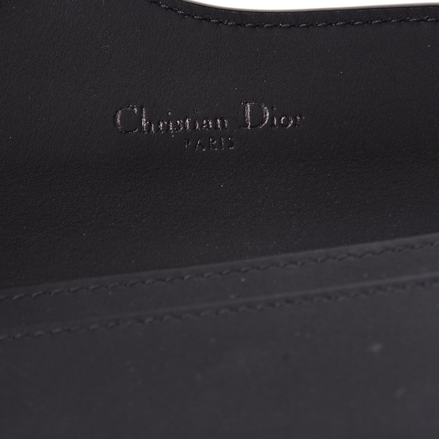 Ultra Matte Calfskin Saddle Card Holder Black
