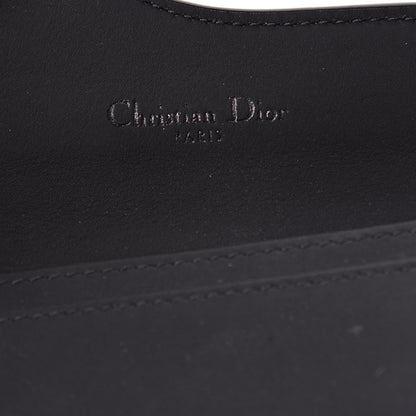 Christian Dior Ultra Matte Calfskin Saddle Card Holder Black 6 of 8