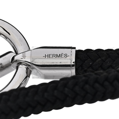 Hermes Silk Maxi Glenan Double Tour Bracelet Black 4 of 6