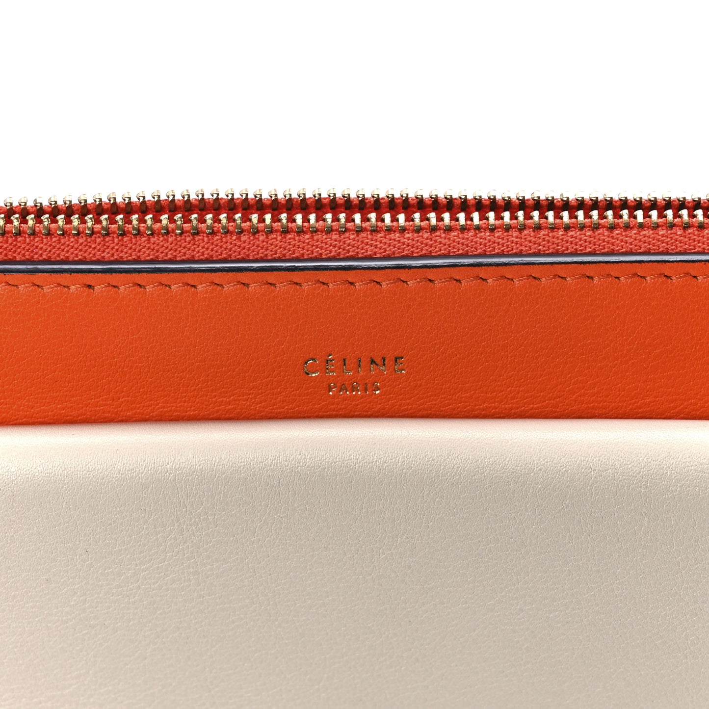 Smooth Calfskin Medium Pocket Clutch On Chain Multicolor