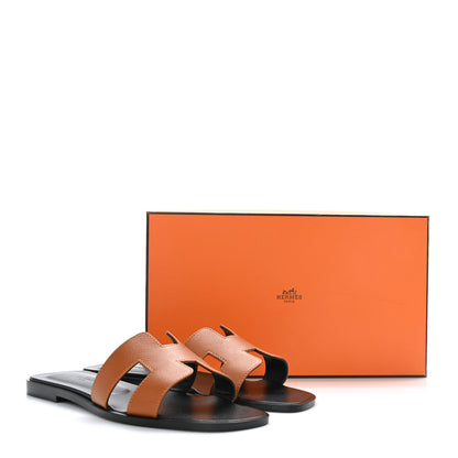 Hermes Epsom Oran Sandals 37.5 Naturel 9 of 9