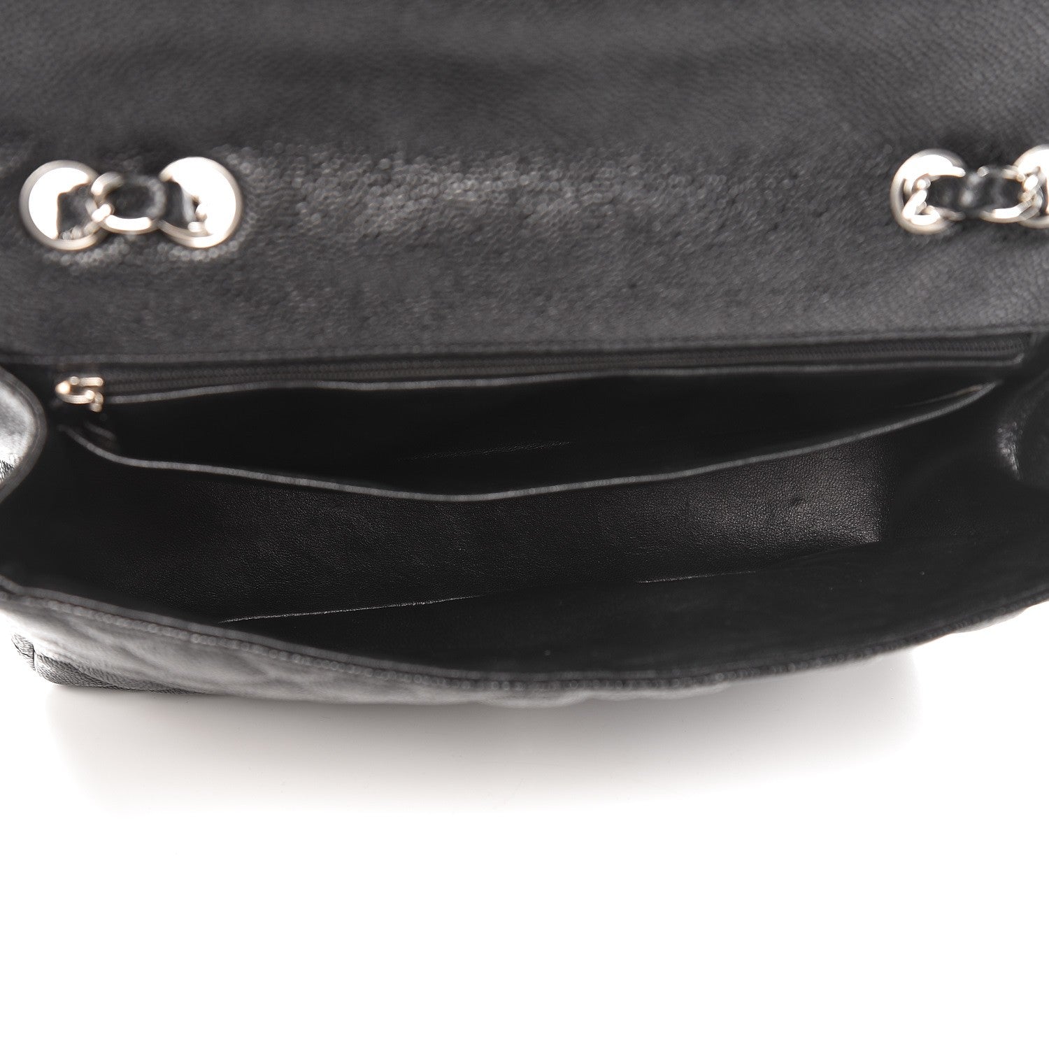 Chanel Caviar Quilted Jumbo Single Flap Black 6 of 8