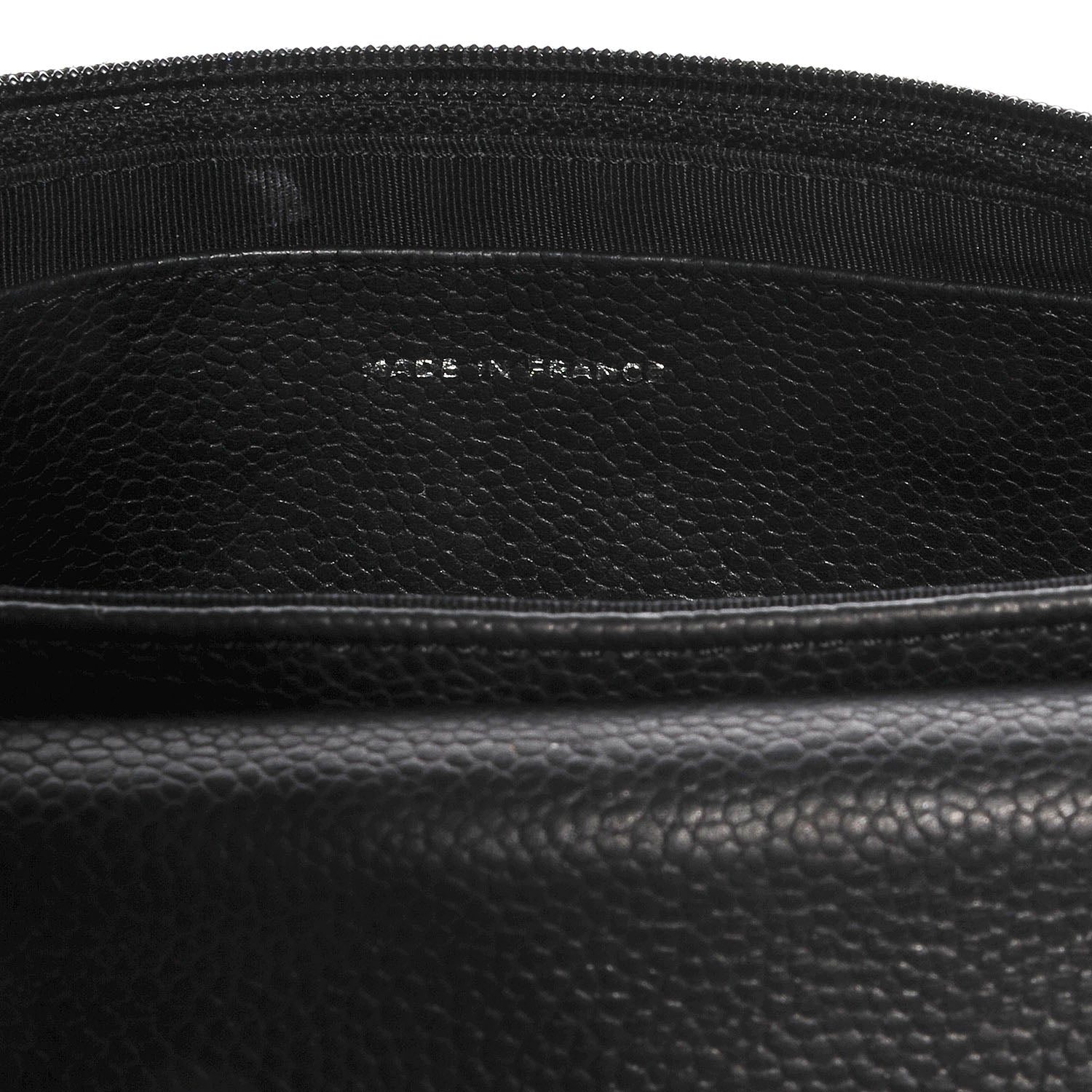 Chanel Caviar Half Moon Wallet On Chain WOC Black 10 of 11