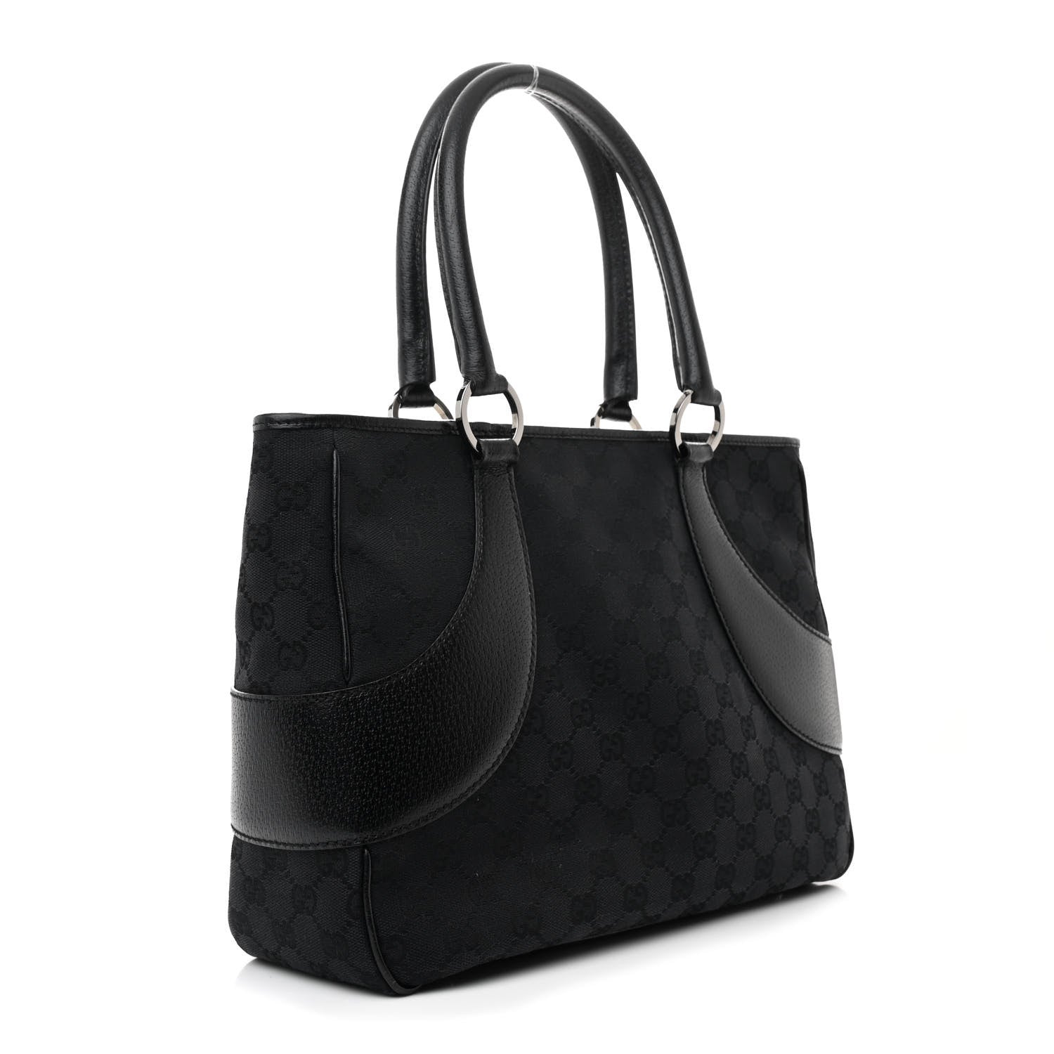 Gucci Monogram Shoulder Bag Black 3 of 10