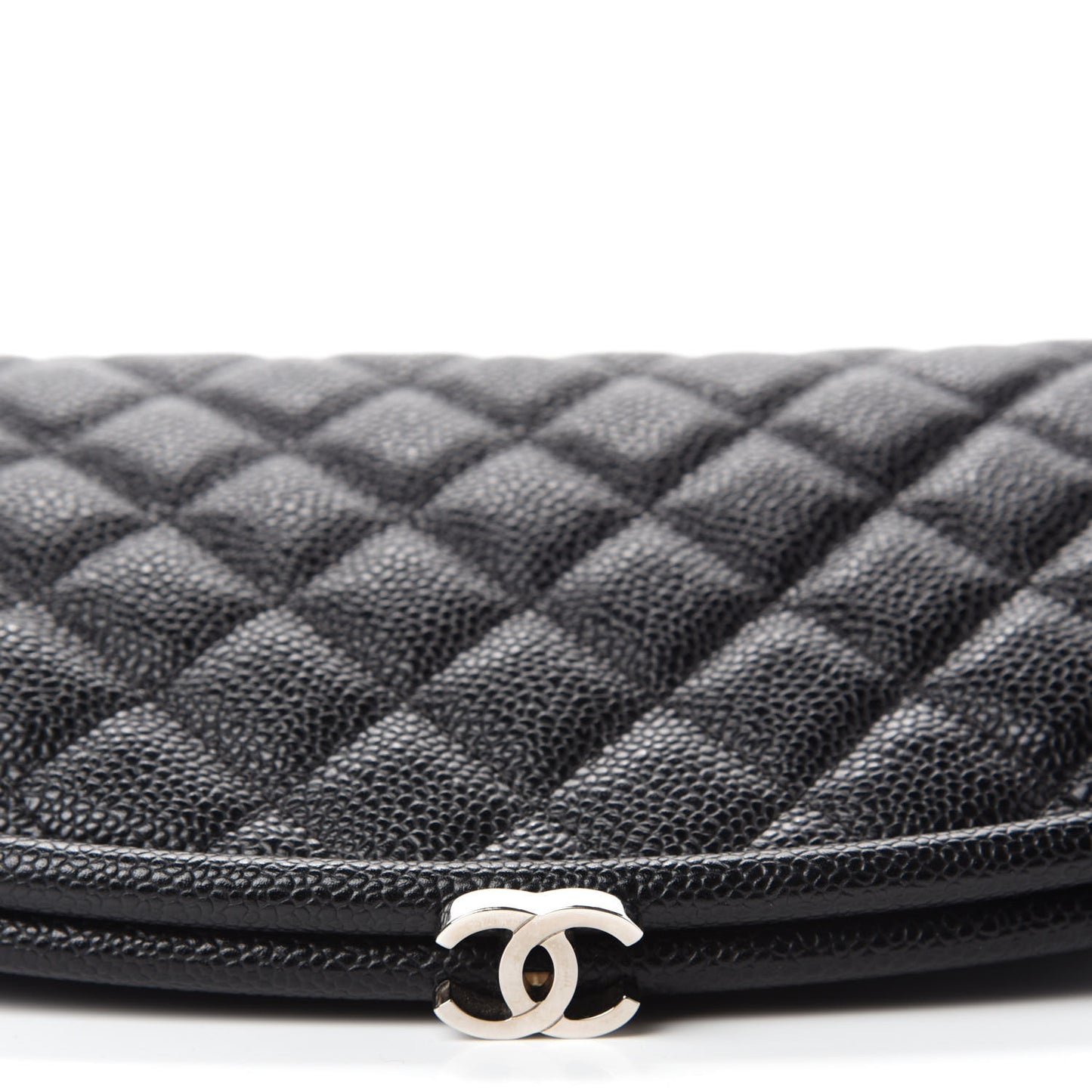 Caviar Quilted Timeless Clutch Black